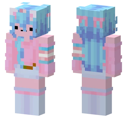 Hiivgyio Blue Hair Minecraft skin
