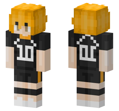 Hinata Shoyo Remake Minecraft skin