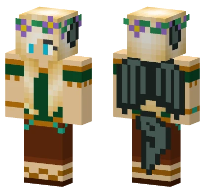 Hippie Dragon Girl Minecraft skin