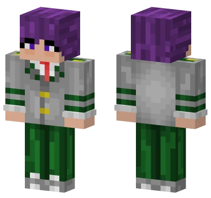 Hitoshi Shinso In UA Uniform Minecraft skin