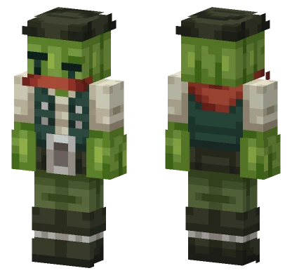 Hive Cacti Bandit Costume Minecraft skin