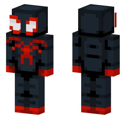 Hive Styled Miles Morales Minecraft skin