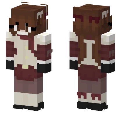 Holly Jolly Christmas Girl Minecraft skin