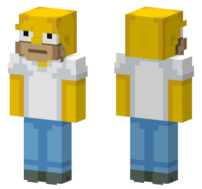 Homer Simpson Minecraft skin
