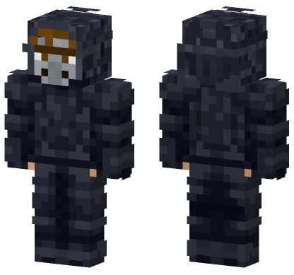 Hooded Person Villager Mask Minecraft skin