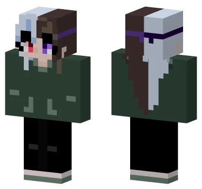 Hoodie Girl Minecraft skin