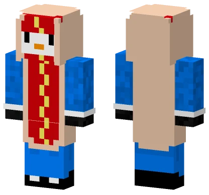 Hot Dog Penguin Minecraft skin