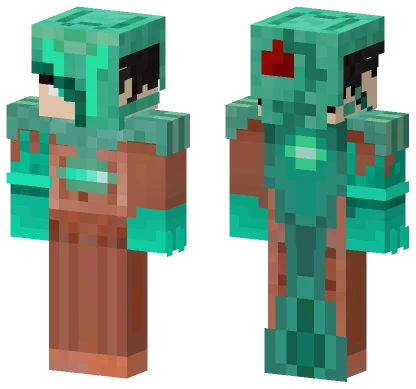 Human Jazzin w Lord Oxidium Helmet Minecraft skin