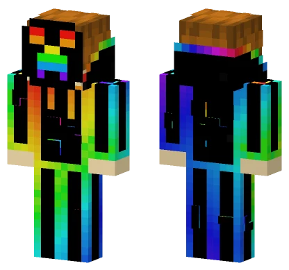 Human RGB Creeper Minecraft skin