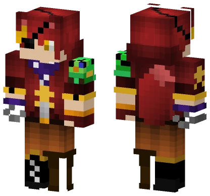 Human Rockstar Foxy Minecraft skin