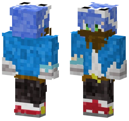 Human Sonic 2 Minecraft skin