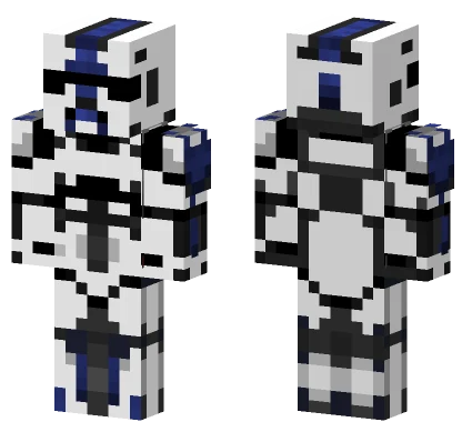 Hunter 501st Blue Armor Minecraft skin