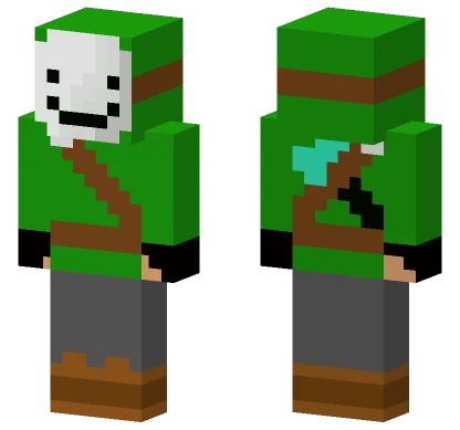 Hunter Dream With Diamond Axe Minecraft skin