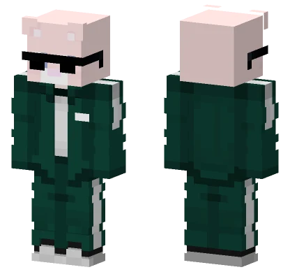 Hyenanang Green Outfit Minecraft skin