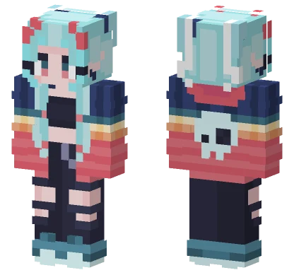 I Like Old School Music Minecraft skin