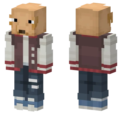 Ibai con Frio Jacket Minecraft skin