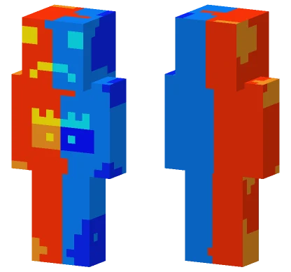 Ice And Fire Guy Minecraft skin