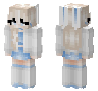 Ice Bunny Minecraft skin