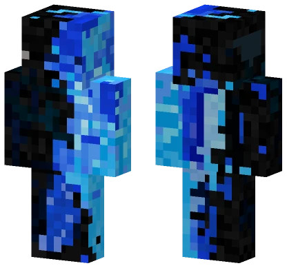 Ice Dark Axolotl Minecraft skin