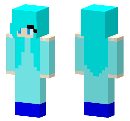 Ice Girl Minecraft skin