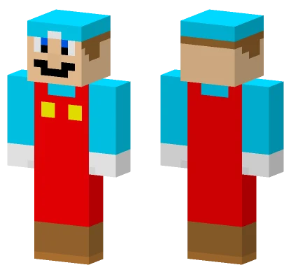 Ice Mario Minecraft skin