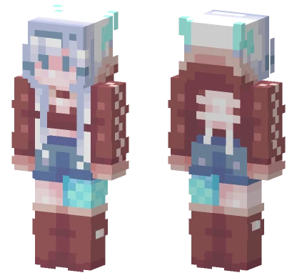 Icy Girl Minecraft skin