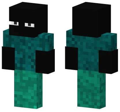 Idk371 Black and Teal Minecraft skin
