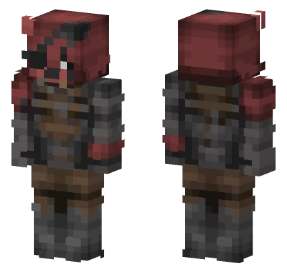 Ignited Foxy TJOC Minecraft skin