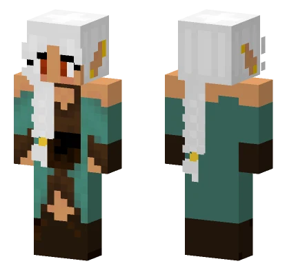 In Progress White Hair Minecraft skin
