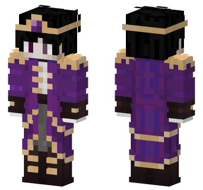 Indigo Crown Minecraft skin