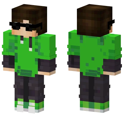 Indiwidualny Green Outfit Minecraft skin