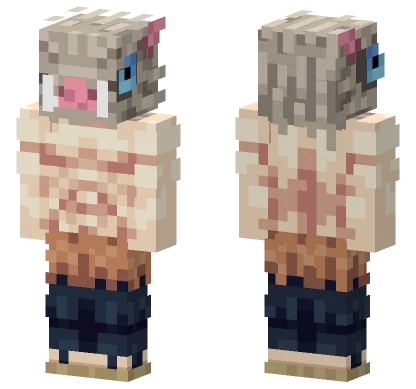 Inosuke Hashibira Minecraft skin