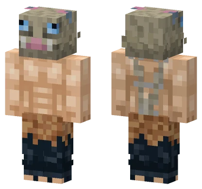 Inosuke Hashibira Minecraft skin