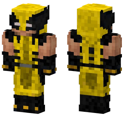 Insomniac Wolverine Battle Suit Minecraft skin