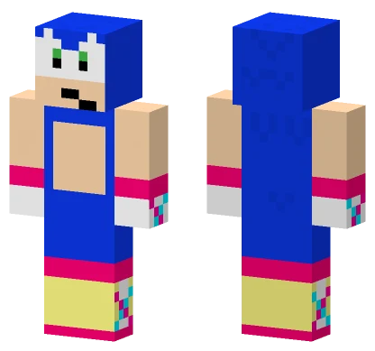 Inugami Korone Sonic Minecraft skin