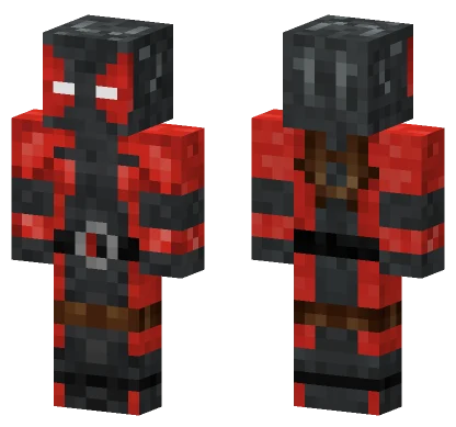 Inverted Deadpool Minecraft skin