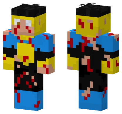 Invincible Battle Damaged Minecraft skin