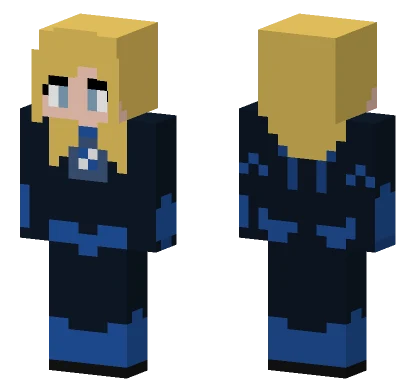 Invisible Woman Suit Minecraft skin