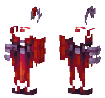 Iron Horns Red Dress Minecraft skin
