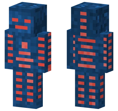 Iron Man Blue Armor Minecraft skin