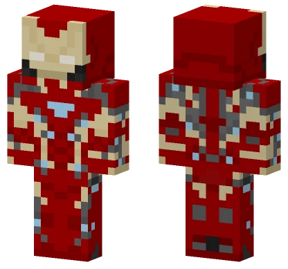 Iron Man Mark 46 Minecraft skin