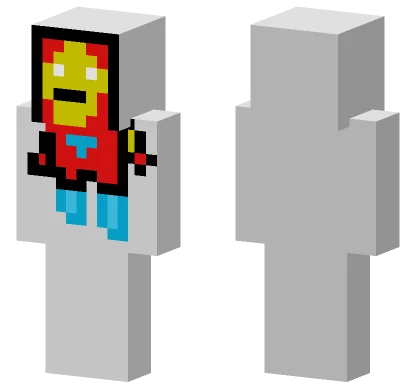 Iron Man Pixel Art Minecraft skin