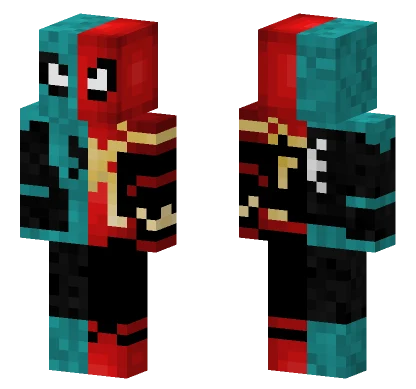 Iron Spider-Man Collab Minecraft skin