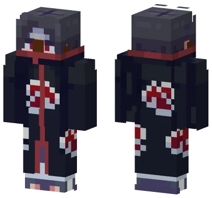 Itachi But Black Minecraft skin