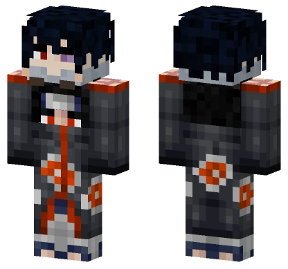 Itachi Holding Baby Sasuke Minecraft skin