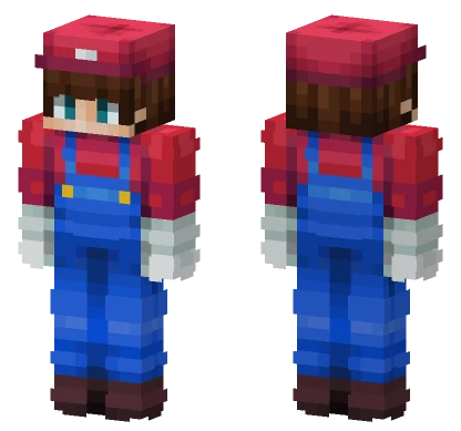 Itsa Me Mario Minecraft skin