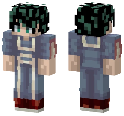 Izuku Midoriya UA Gym Outfit Minecraft skin