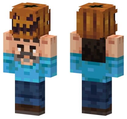 Jack Black Holding Jack O Lantern Minecraft skin