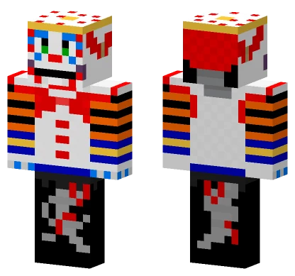 Jackie FNAF Clown Minecraft skin