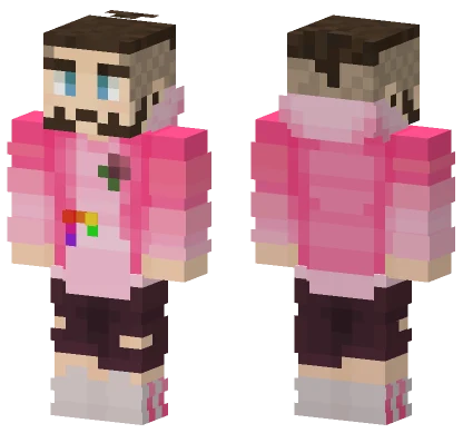 Jacksepticeye Pink Parrots Minecraft skin